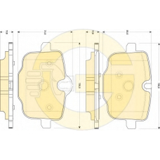 6118691 GIRLING Комплект тормозных колодок, дисковый тормоз