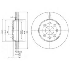 BG3334 DELPHI Тормозной диск