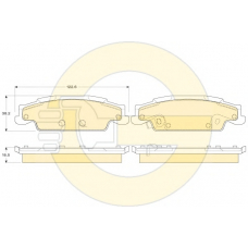 6144538 GIRLING Комплект тормозных колодок, дисковый тормоз