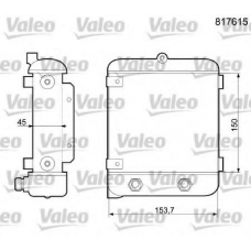 817615 VALEO Масляный радиатор, двигательное масло