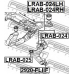 LRAB-025 FEBEST Подвеска, рычаг независимой подвески колеса