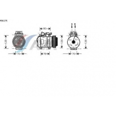 MSK275 GERI Компрессор, кондиционер