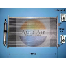 16-2036 AUTO AIR GLOUCESTER Конденсатор, кондиционер