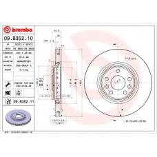 09.B352.11 BREMBO Тормозной диск