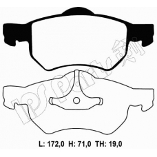 IBD-1096 IPS Parts Комплект тормозных колодок, дисковый тормоз