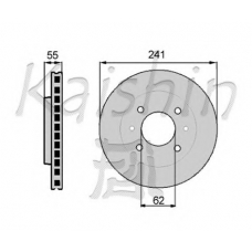 CBR035 KAISHIN Тормозной диск