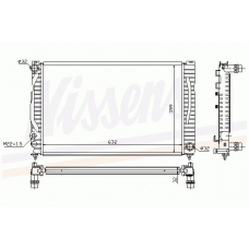 60497A NISSENS Радиатор, охлаждение двигателя