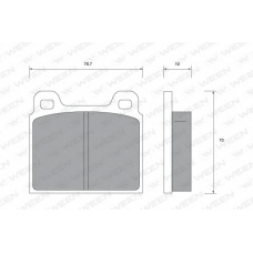 151-2471 WEEN Комплект тормозных колодок, дисковый тормоз