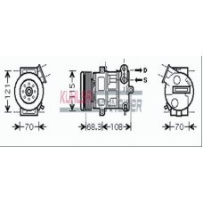 8411611 KUHLER SCHNEIDER Компрессор, кондиционер