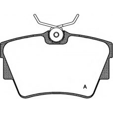 BPA0591.30 OPEN PARTS Комплект тормозных колодок, дисковый тормоз