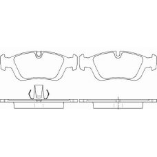 P 06 024 BREMBO Комплект тормозных колодок, дисковый тормоз