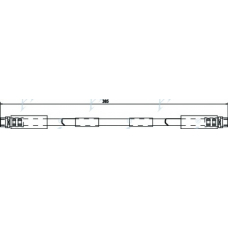 HOS3631 APEC Тормозной шланг