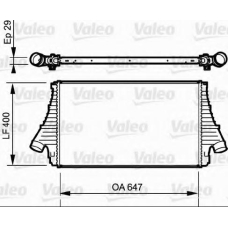 818830 VALEO Интеркулер