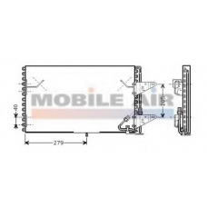 06005200 VAN WEZEL Конденсатор, кондиционер