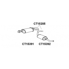 CT15205 VENEPORTE Глушитель выхлопных газов конечный