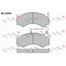 BL2193A1 FTE Комплект тормозных колодок, дисковый тормоз