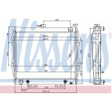 69469 NISSENS Радиатор, охлаждение двигателя