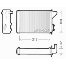 DRR09040 DENSO Теплообменник, отопление салона