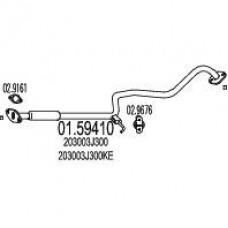 01.59410 MTS Средний глушитель выхлопных газов