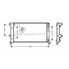 FTA2250 AVA Радиатор, охлаждение двигателя