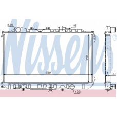 62501 NISSENS Радиатор, охлаждение двигателя