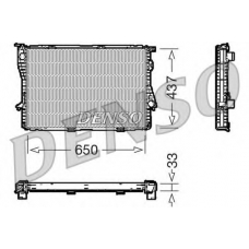 DRM05067 DENSO Радиатор, охлаждение двигателя