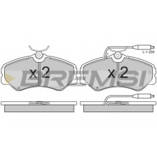 BP2337 BREMSI Комплект тормозных колодок, дисковый тормоз