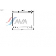 DN2057 AVA Радиатор, охлаждение двигателя