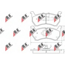 36531 ABS Комплект тормозных колодок, дисковый тормоз