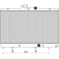350213116400 MAGNETI MARELLI Радиатор, охлаждение двигателя