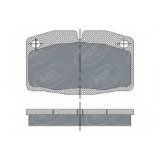 SP 105 SCT Комплект тормозных колодок, дисковый тормоз