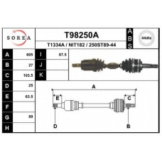 T98250A EAI Приводной вал