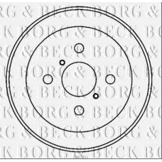 BBR7231 BORG & BECK Тормозной барабан