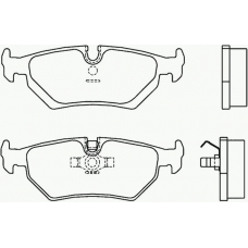 P 36 008 BREMBO Комплект тормозных колодок, дисковый тормоз