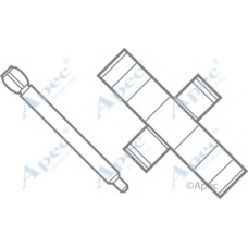 KIT222 APEC Комплектующие, тормозные колодки