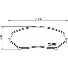 8DB 355 009-521 HELLA PAGID Комплект тормозных колодок, дисковый тормоз