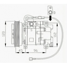 M550-03 ASHUKI Компрессор, кондиционер