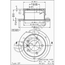 08.7724.10 BREMBO Тормозной диск