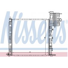 62678 NISSENS Радиатор, охлаждение двигателя