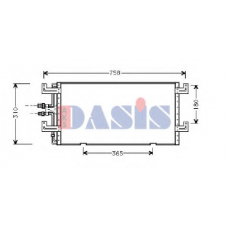 242010N AKS DASIS Конденсатор, кондиционер