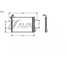 SA5007 AVA Конденсатор, кондиционер