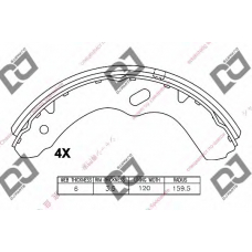 BS1426 DJ PARTS Комплект тормозных колодок