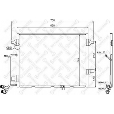 10-45204-SX STELLOX Конденсатор, кондиционер