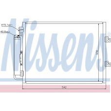 940126 NISSENS Конденсатор, кондиционер