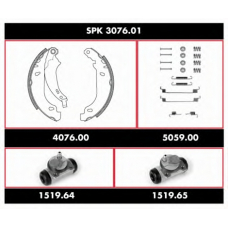 SPK 3076.01 ROADHOUSE Комплект тормозов, барабанный тормозной механизм