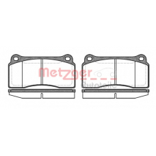 0983.00 METZGER Комплект тормозных колодок, дисковый тормоз