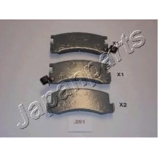 PP-261AF JAPANPARTS Комплект тормозных колодок, дисковый тормоз