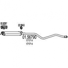 01.56790 MTS Средний глушитель выхлопных газов