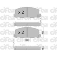 822-360-0 CIFAM Комплект тормозных колодок, дисковый тормоз