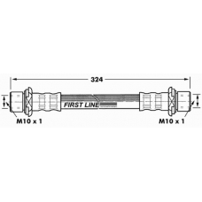 FBH7243 FIRST LINE Тормозной шланг